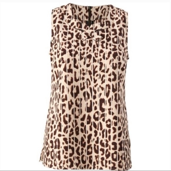 Cabi Style 3070 Ginger Leopard Print Blouse - Picture 1 of 11
